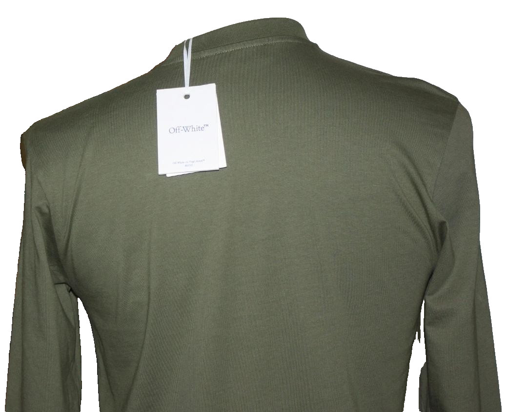 NEW Off-White Moss Stamp Skate Logo Crewneck Made in Portugal Sz L NWT $425