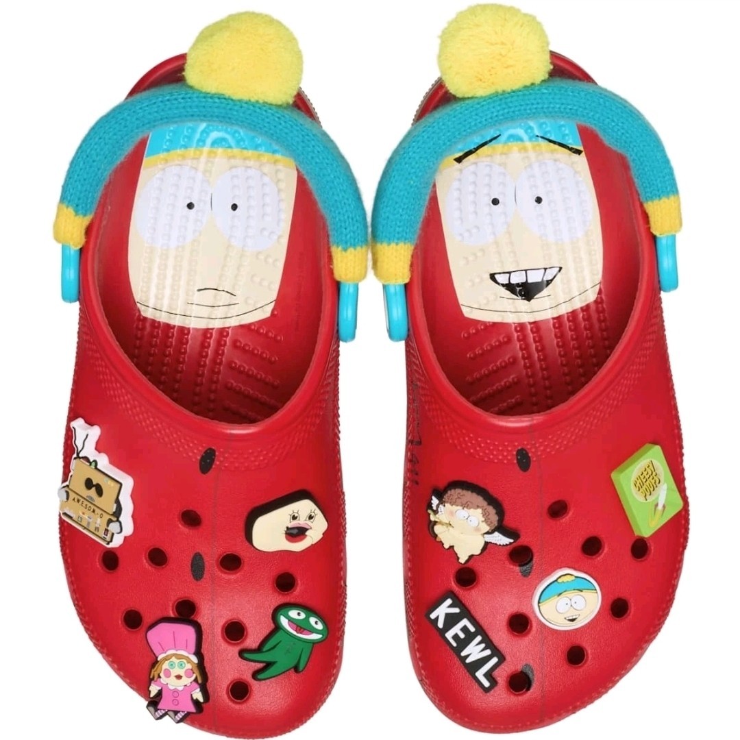 Crocs Men’s South Park Cartman Classic Lined Clog – Red/Blue/Multi Size 9m 11w