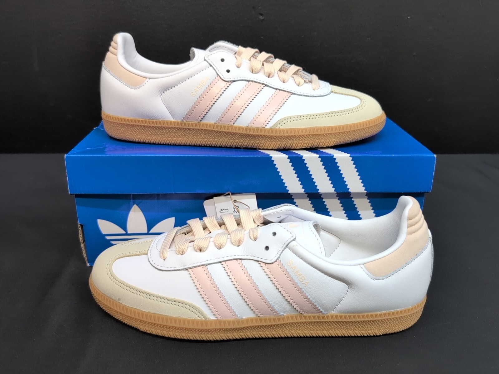 adidas Samba OG Women’s Training Soccer Shoes US 9 White Quartz Gum JS1351