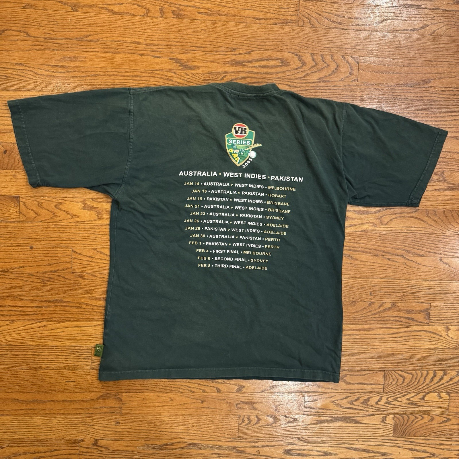 Vintage 2005 VB Series Cricket Australia Shirt Men’s Large Green