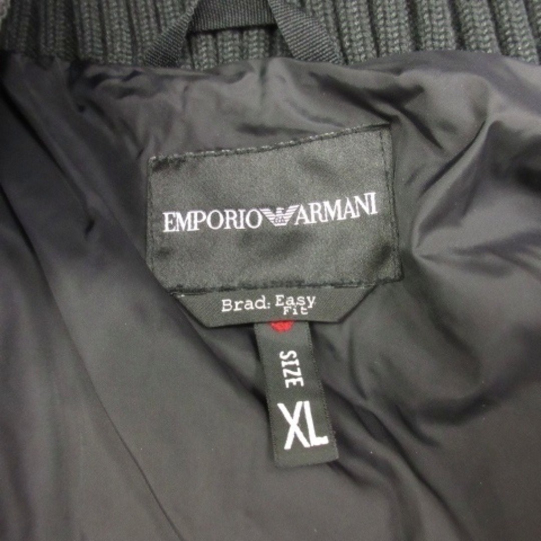 Emporio Armani Hooded Down Jacket Back Logo XL Black Used 7f4b4d166a88ebd88dca5b