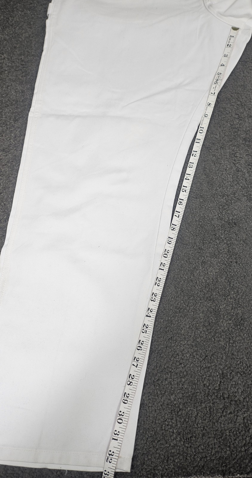 Men’s Workwear Pants 44×32 Wrangler White Carpenter Hammer Loop READ DESCRIPTION