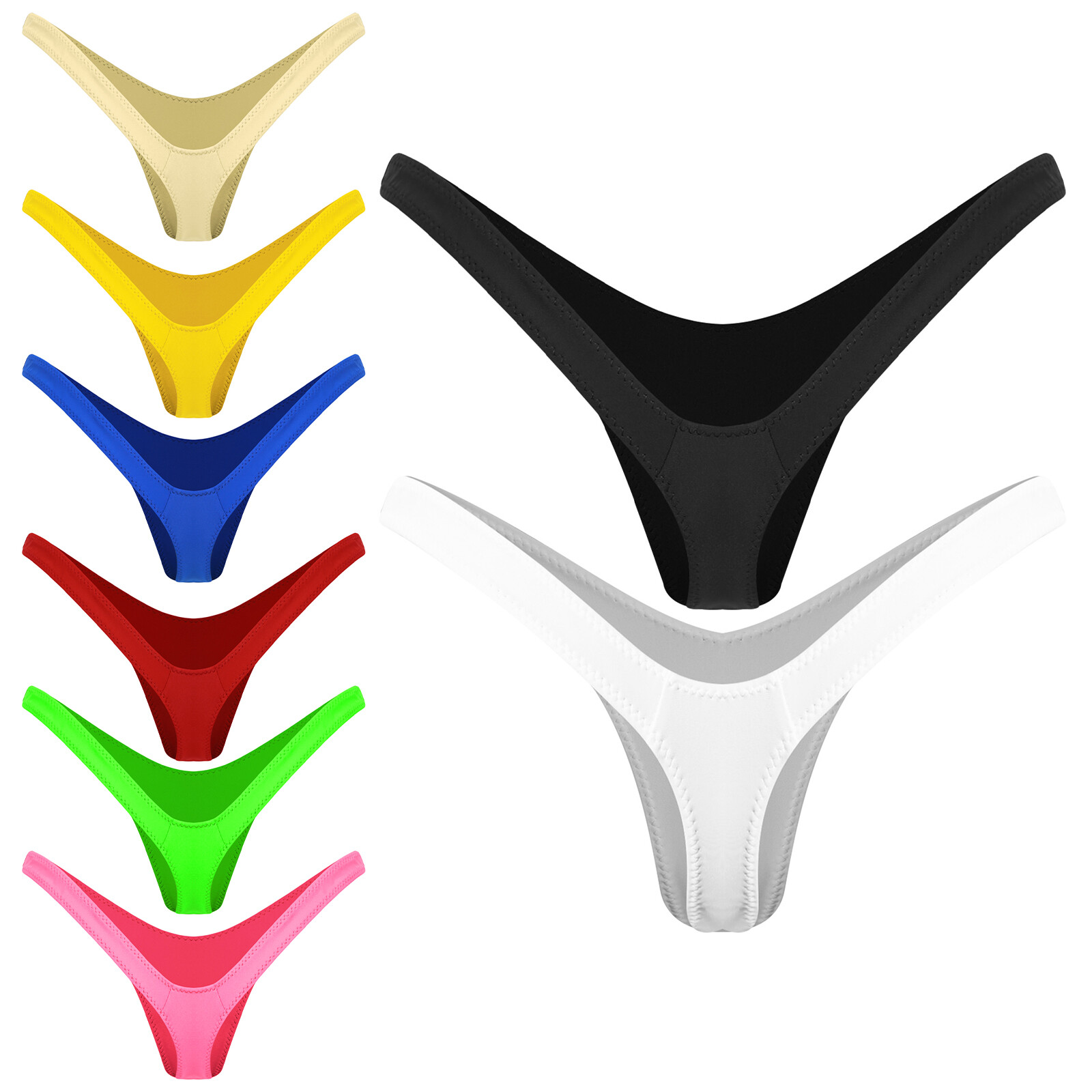 US Womens Thong Tucking Gaff Panties Smooth Silky Hidden Gaff Shaping Brief