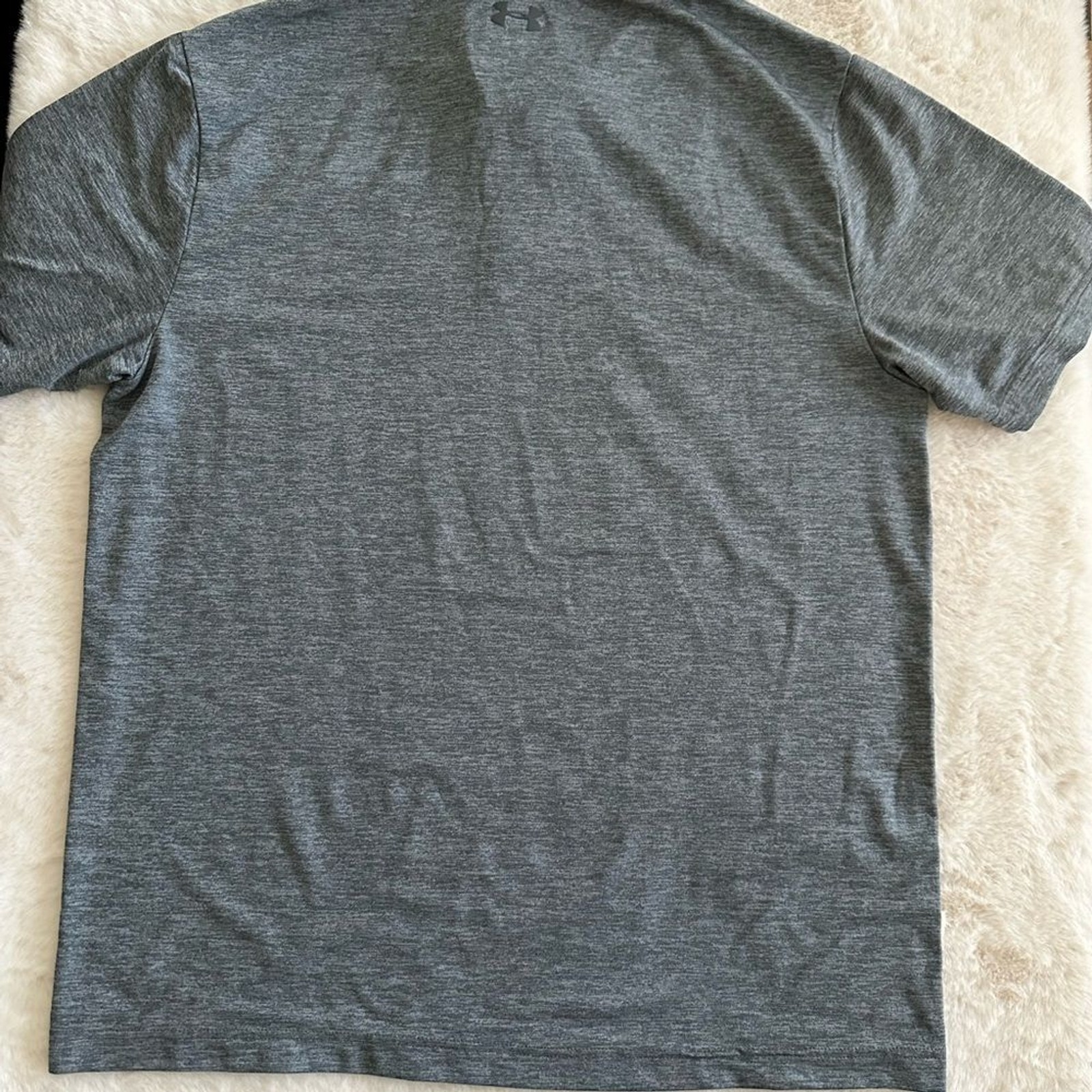 Under Armour large men gray playoff polo