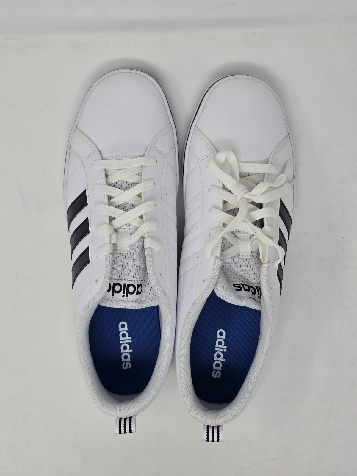 adidas VS Pace Mens Sneakers White Black 3-Stripes Size 11 New Without Box
