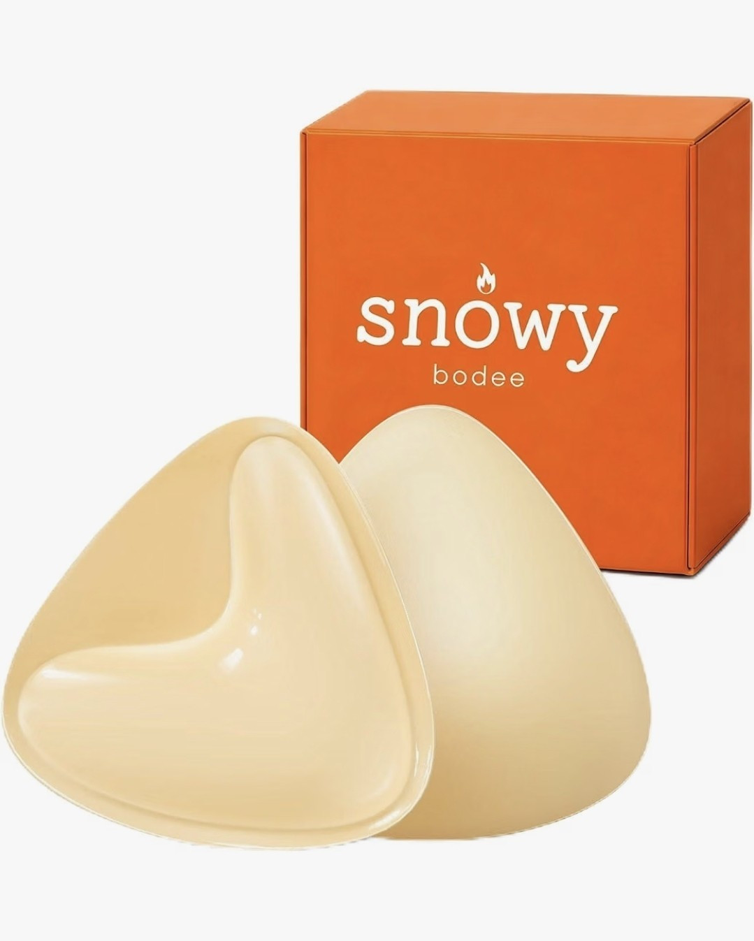 snowy bodee Self-Adhesive Push Up Silicone Bra Inserts Lift Pads Beige