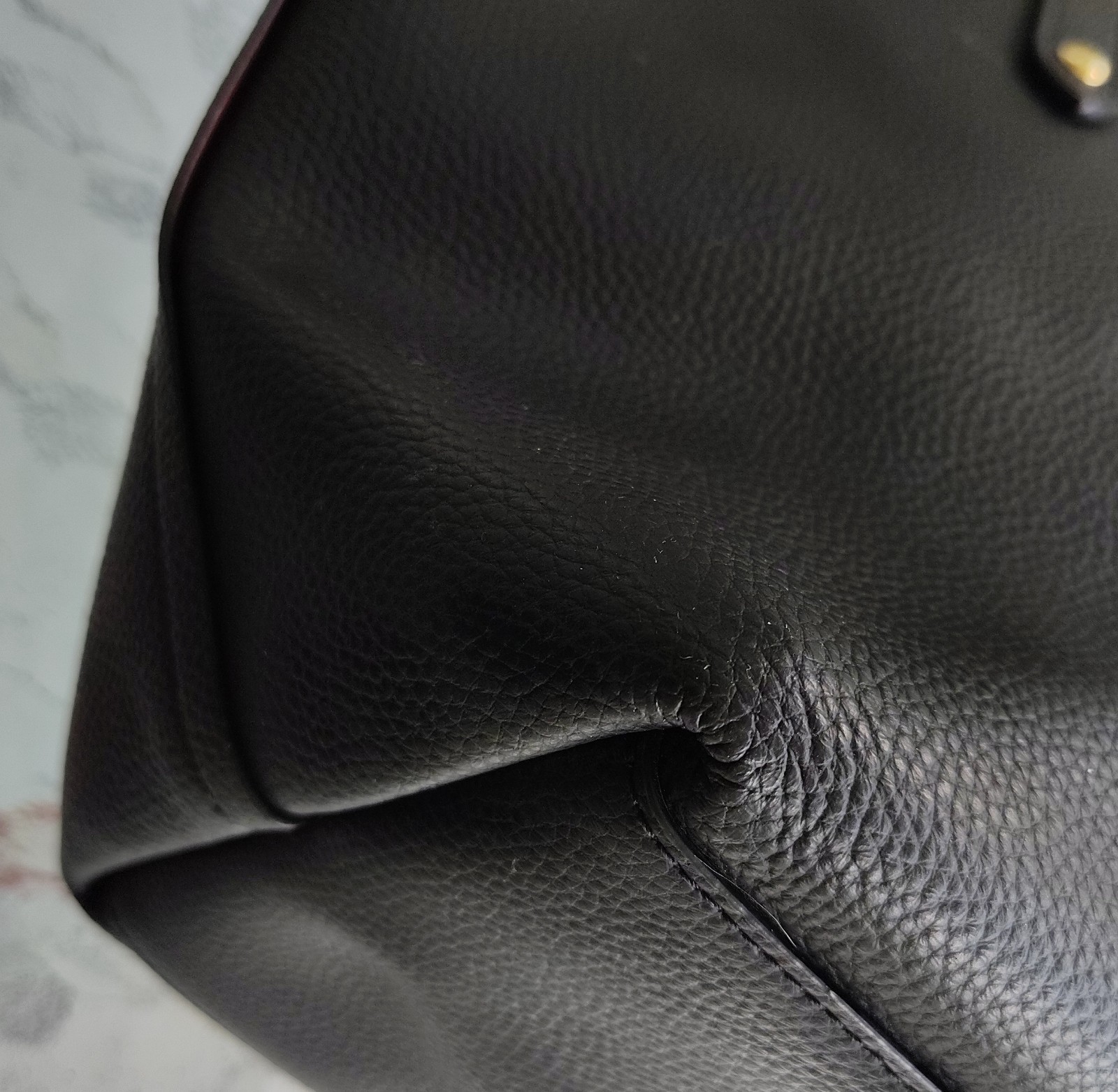 Coach LARGE 58849 Black Market Leather Turnlock Tote/Shoulder Bag
