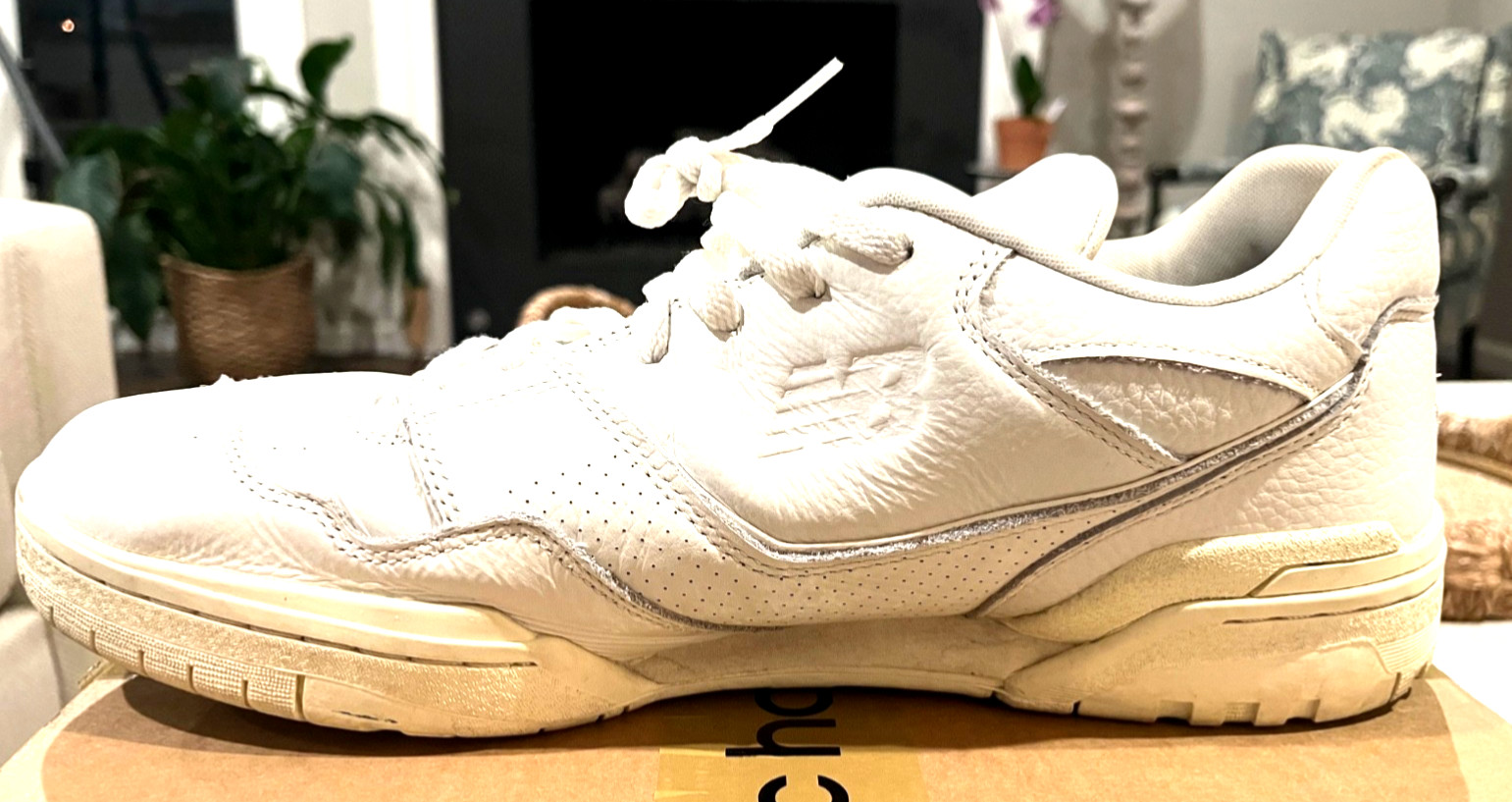 Size 15 – New Balance 550 White
