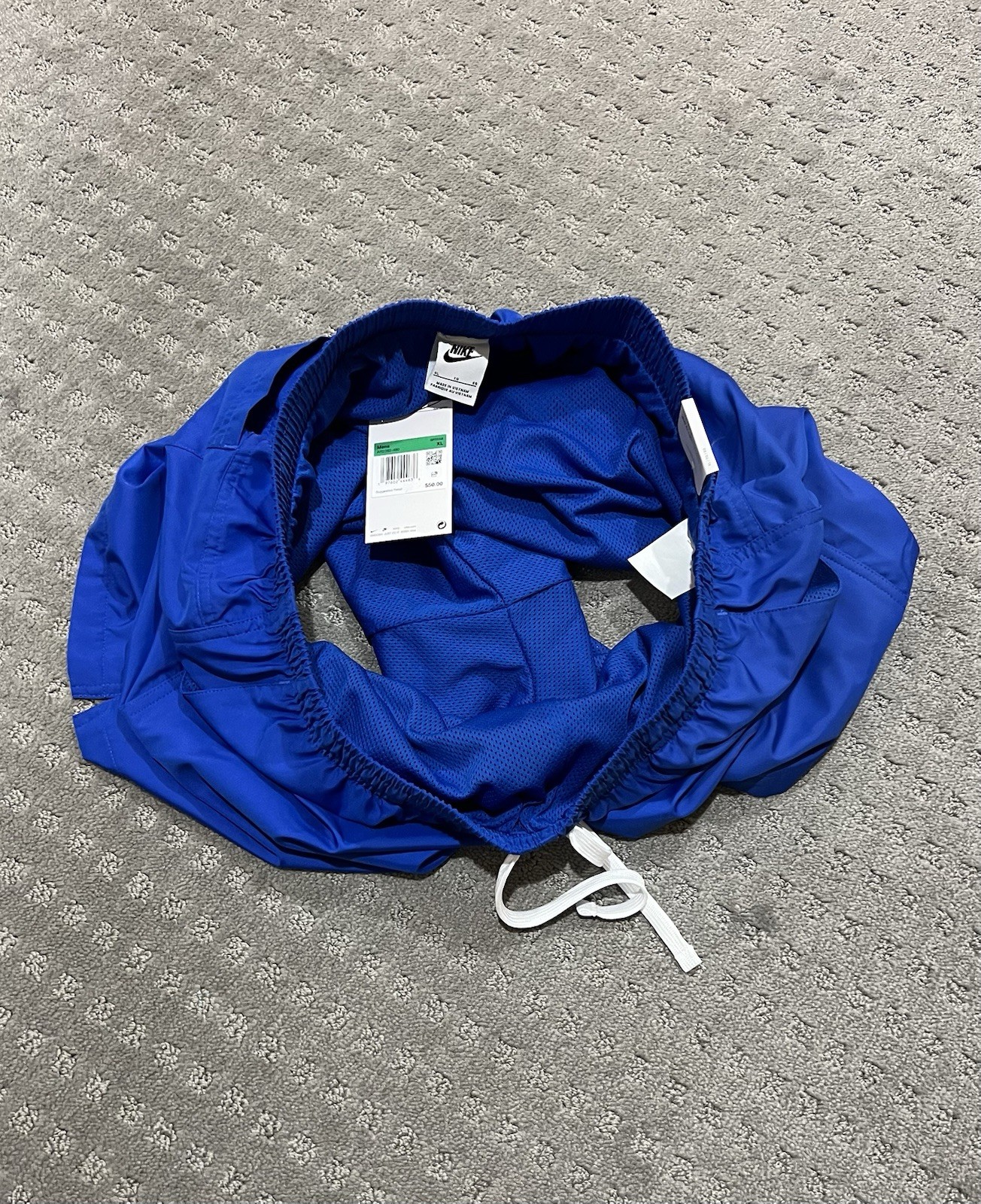 Nike Club Woven Standard Fit Mid Thigh Length Blue Shorts AR2382-480 Men Size XL