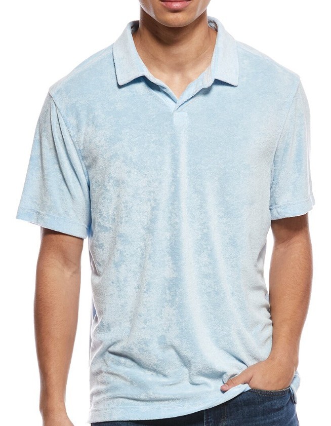 Tommy Bahama POOLSIDE SUN FADE Terrycloth Golf Polo Shirt LARGE, XL