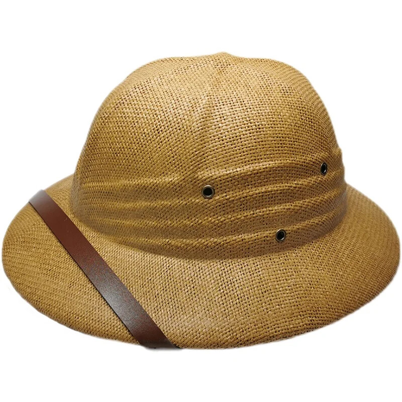 Parent-child Vietnam Toquilla Straw Helmet Pith Sun Hat For Boy Girl War