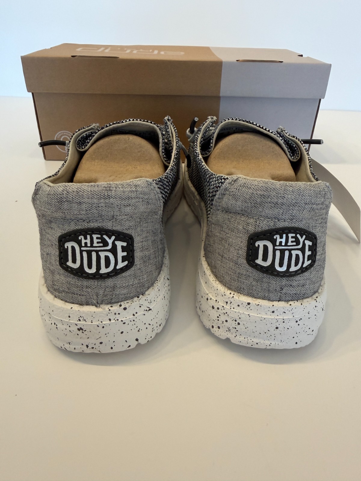 Hey Dude Wendy Sox Dark Grey Womens Size 7 NEW