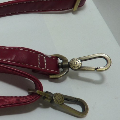 2 CHERRY RED Ecosusi Leather Replacement Shoulder Purse Handbag Adjustable Strap