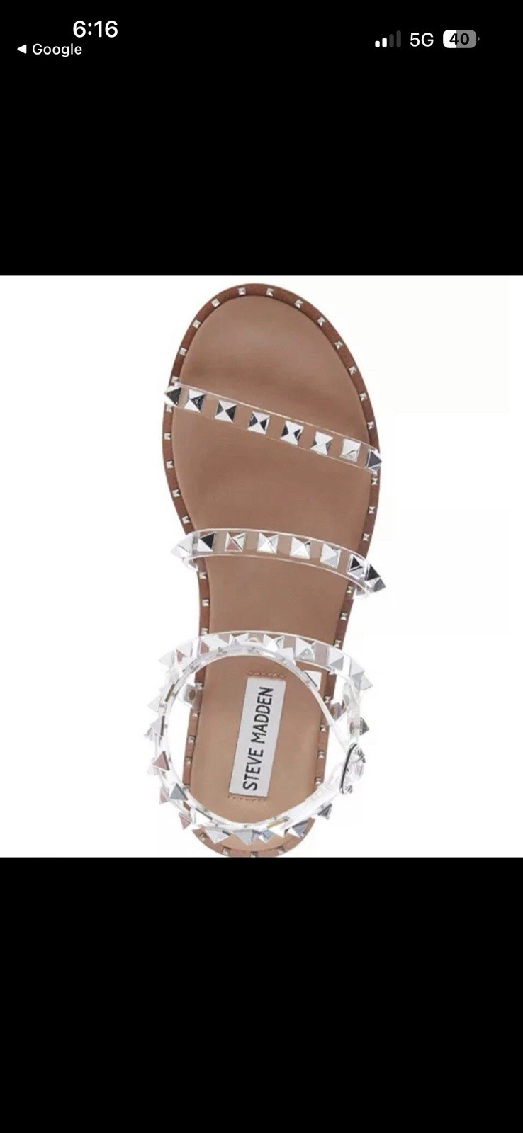 Steve Madden Women’s Studded Strap Sandals Size 8