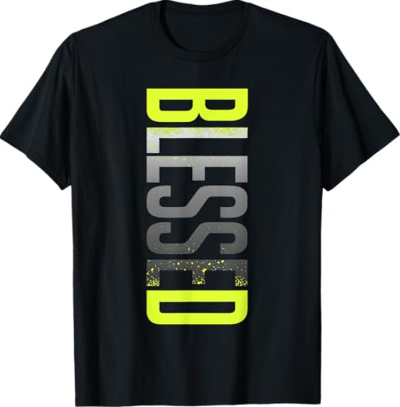 Neon Yellow Black Cool Grey Graphic Match T-Shirt