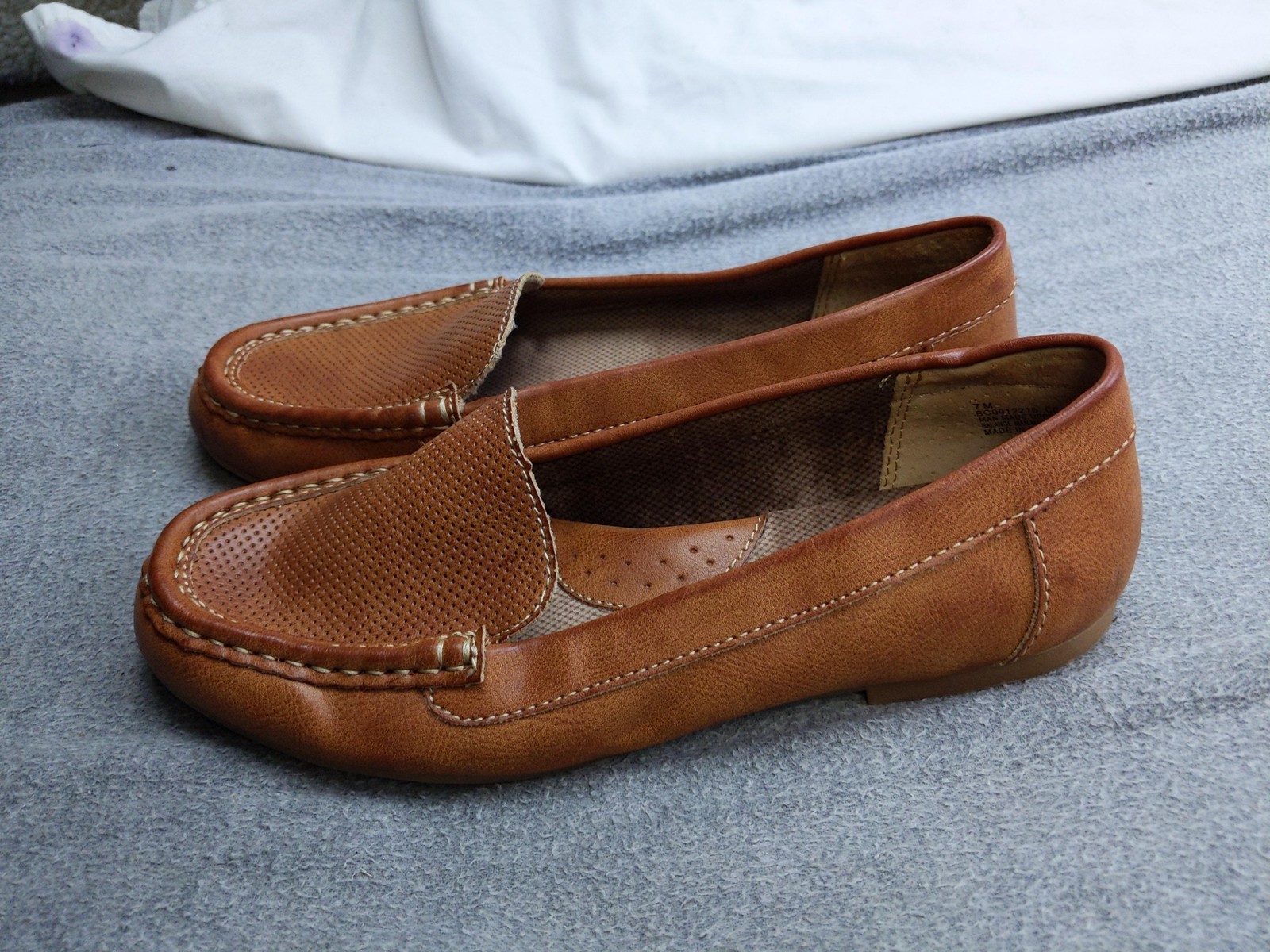 B.ø.c Shoes Womens Size 7 Brown Loafer Flats Cushioned Comfort Casual Slip On