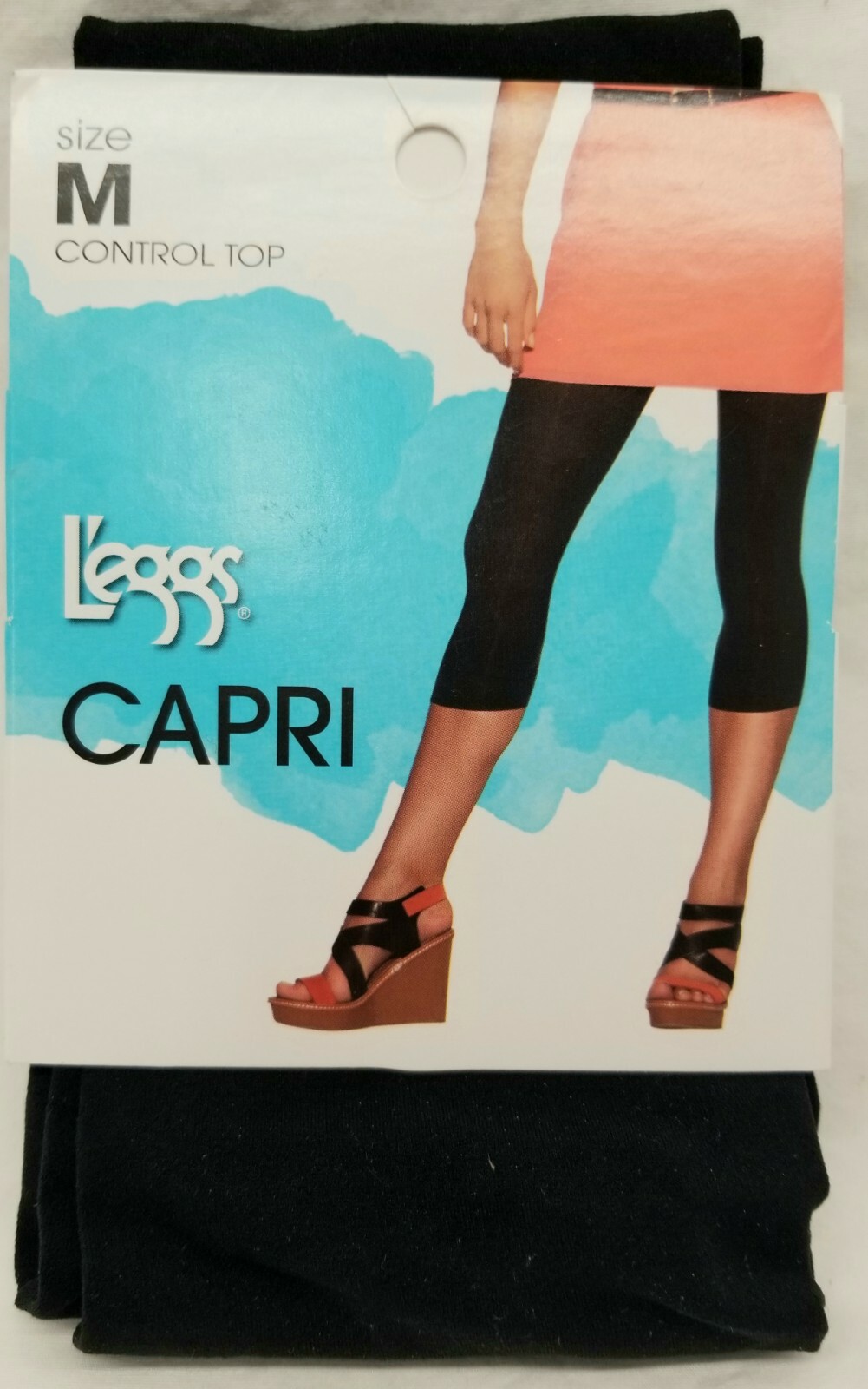 L’eggs Control Top Capri Tights – Size M – NEW