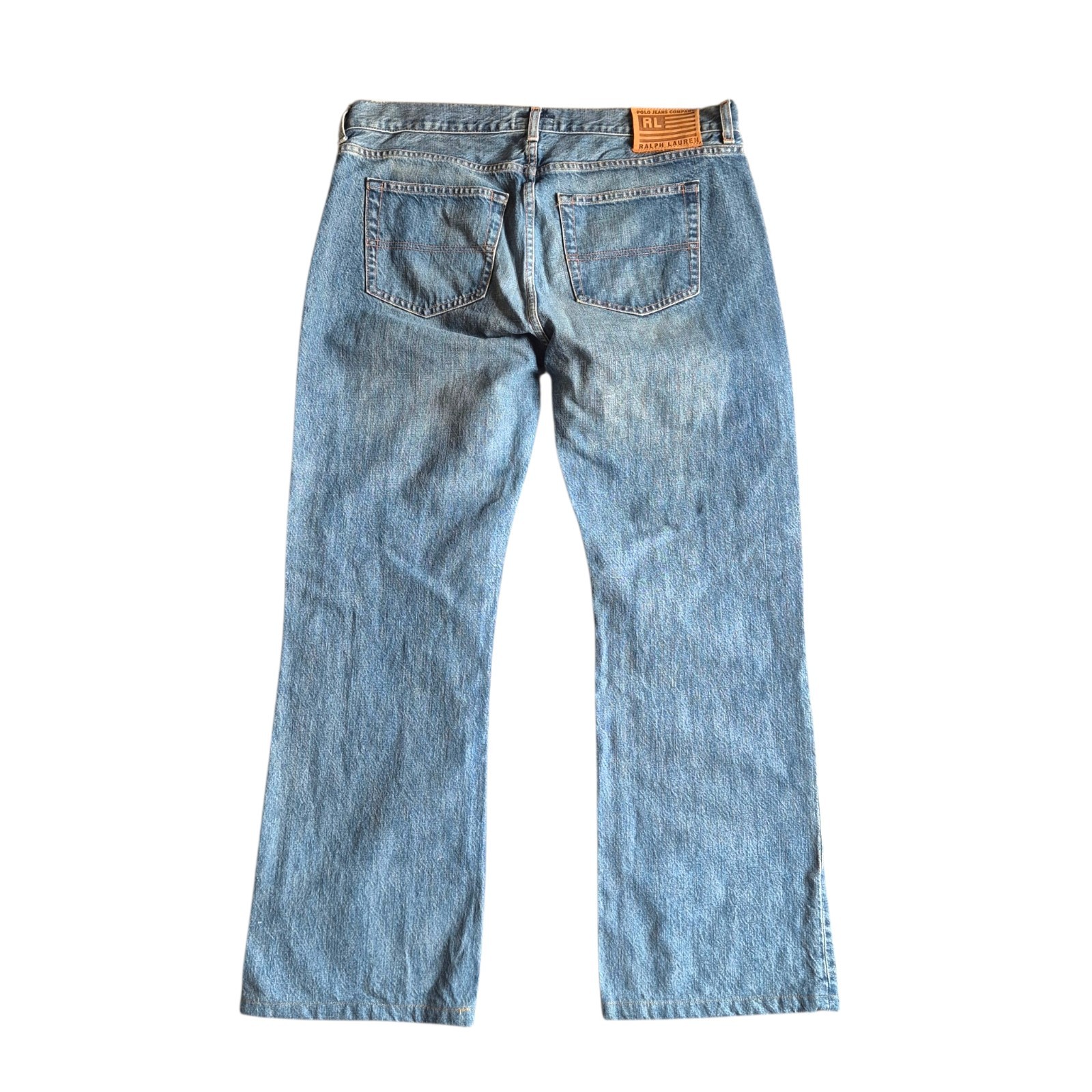 Polo Jeans Co Ralph Lauren Colton Jeans Mens W36 L32 Blue Straight Bootcut Denim
