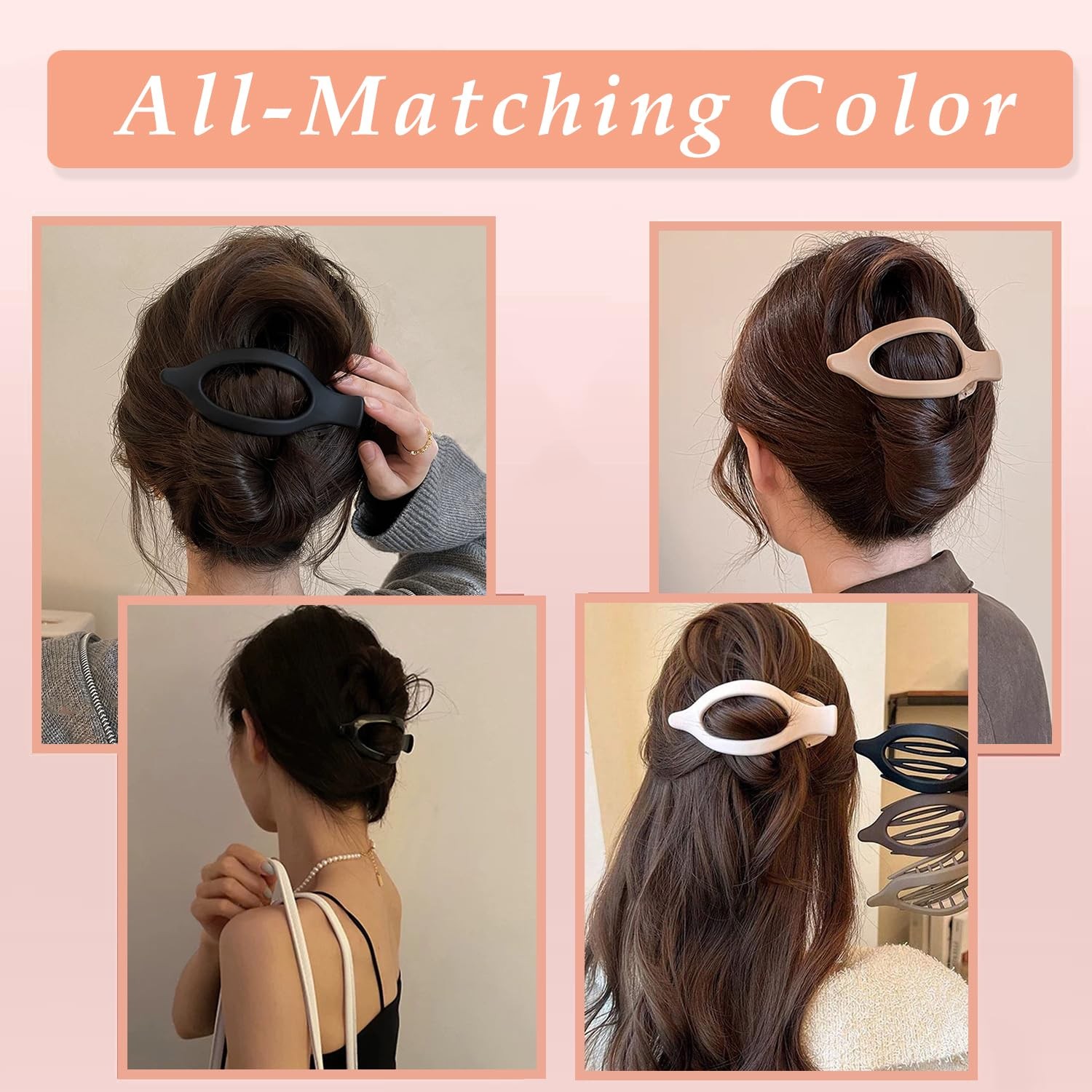 Flat Hair Clips, 9 PCS 4.7 Inch Large Side Slide Volume Duckbill Clips for Women