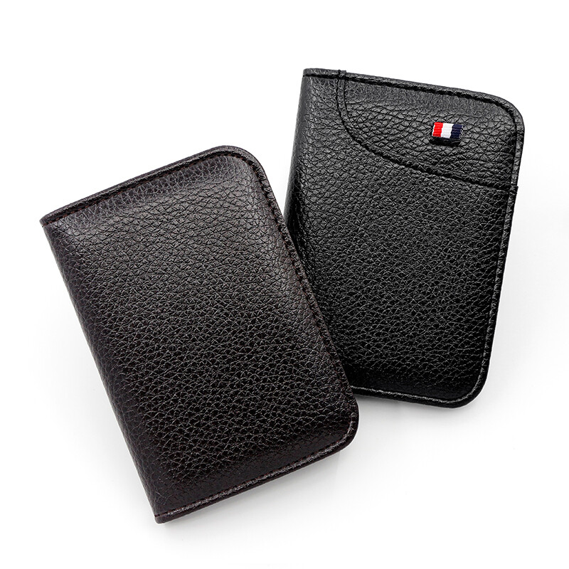 Mens Minimalist Slim Wallet Leather Credit Card Holder Bag Front Pocket Purse US