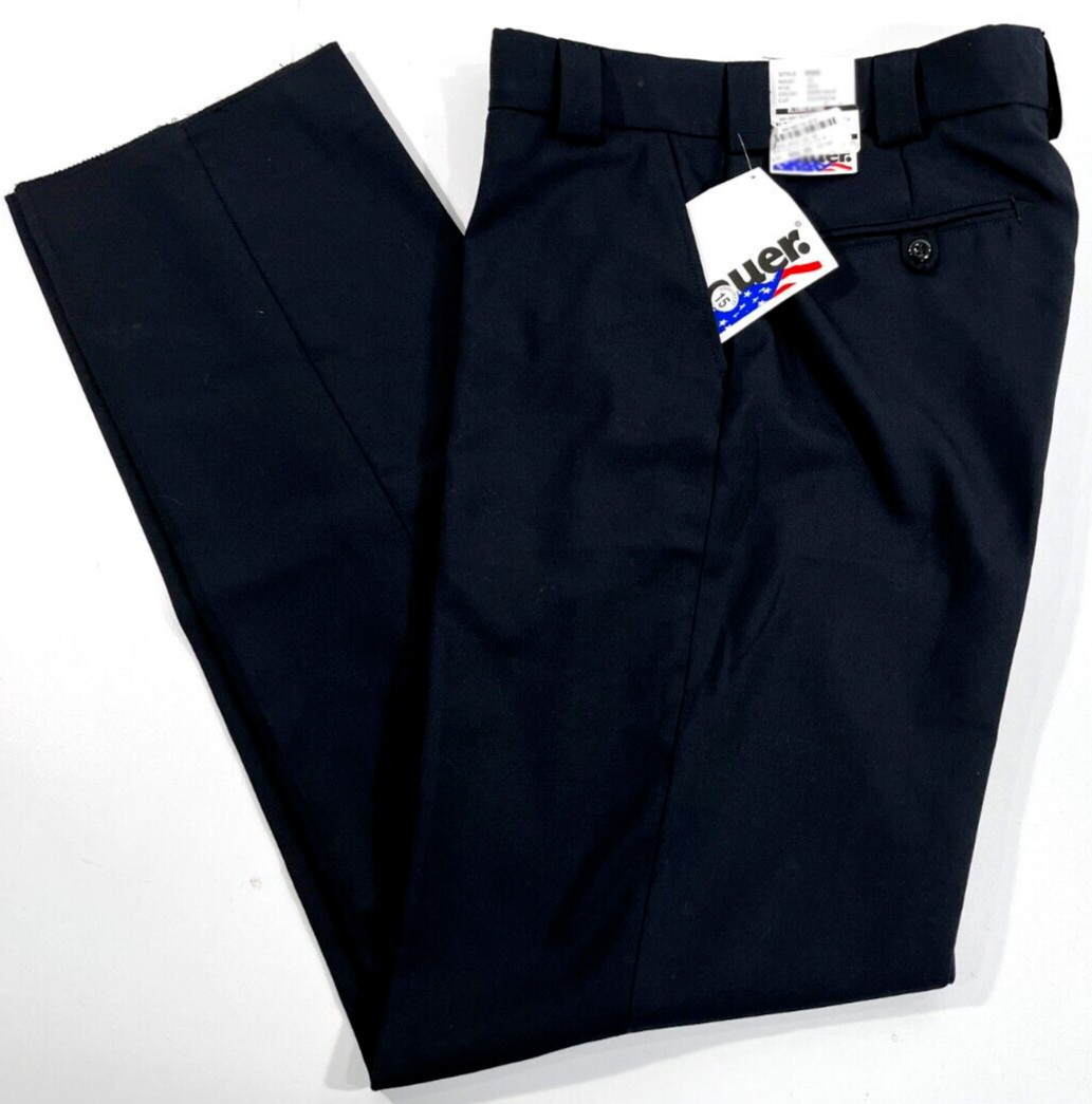 NWT MENS BLAUER 8560 4POCKET WOOL BLEND PANTS DARK NAVY 40×35 UNHEMMED
