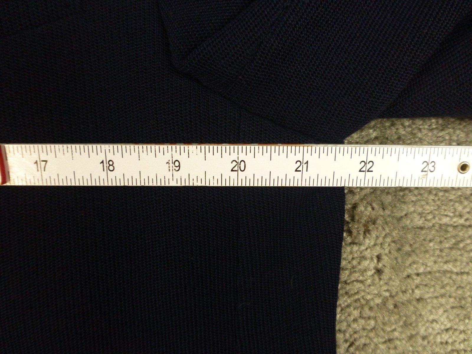 Brooks Brothers 1818 Regent Sport Coat Blazer 46R EU58 Dondi Jersey Navy Wool