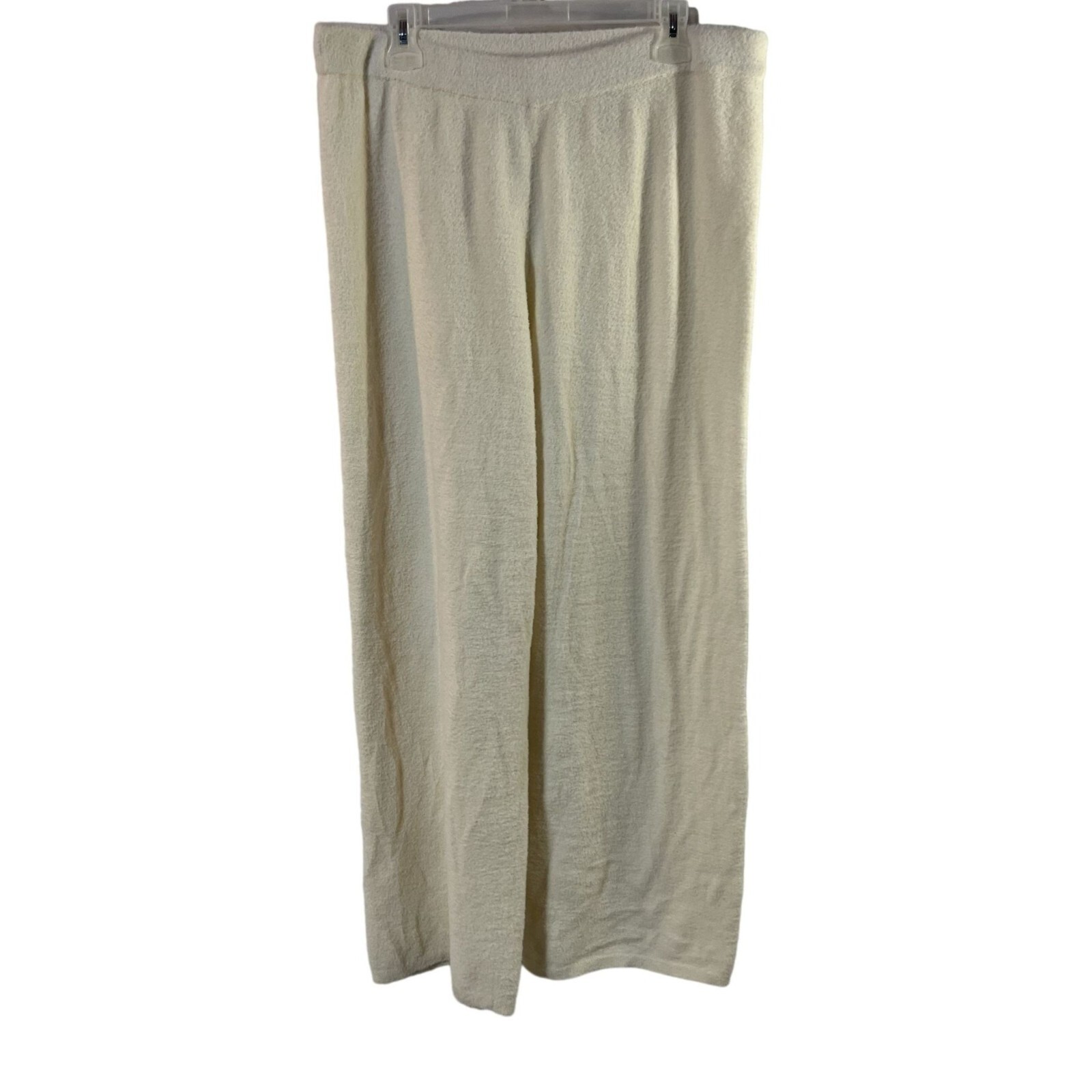 Encore by Idina Menzel Regular Cloud Wide Leg Pant Oyster Large A550329