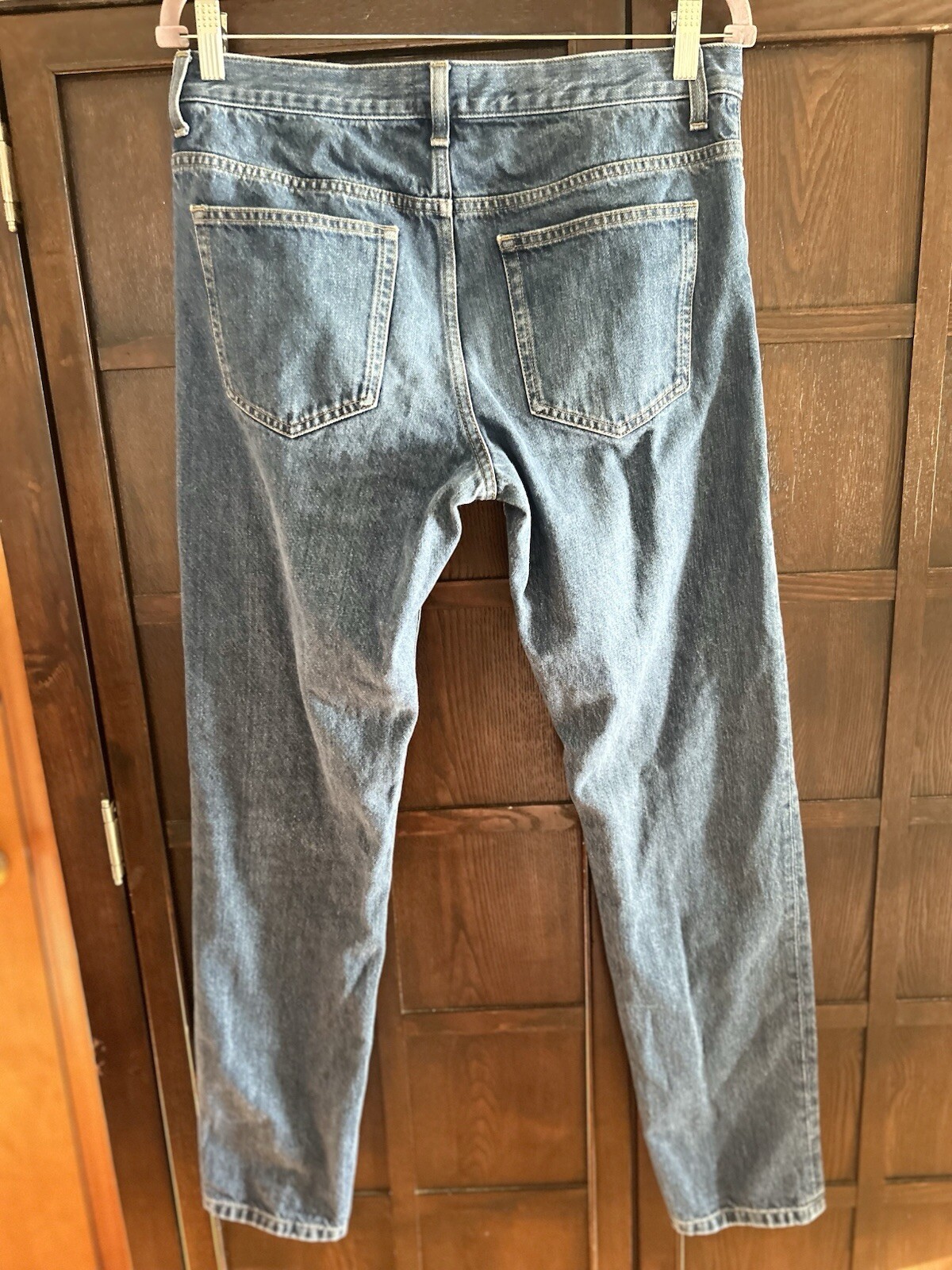 ASKET Mens Light Wash Blue Denim Butterfly Jeans Regular 31/32 Made In Italy