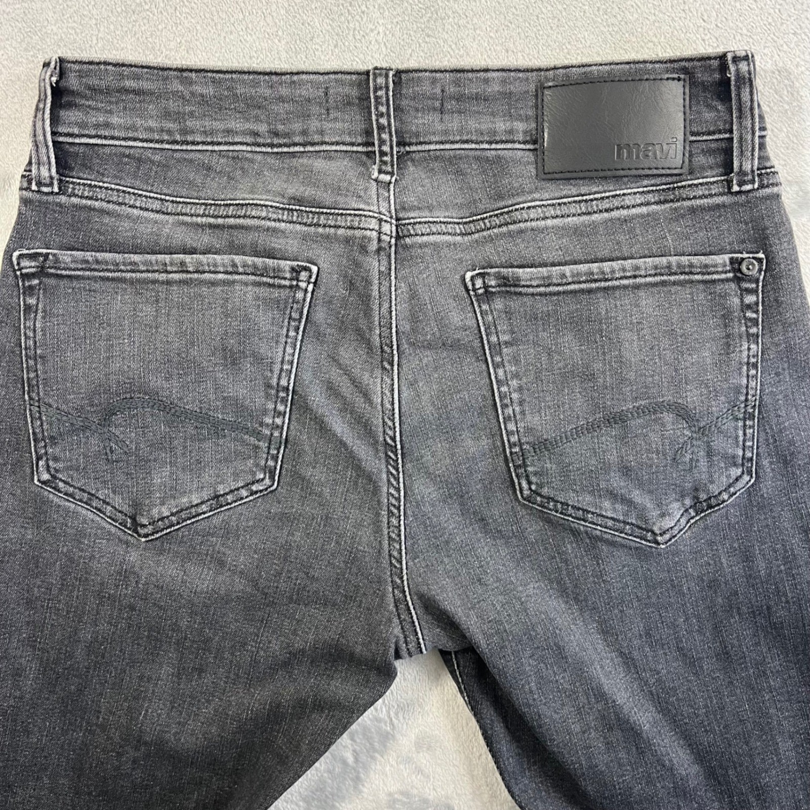 MAVI Marcus Slim Straight Leg Jeans Mens 31×32 Dark Gray Excellent Stretch Denim
