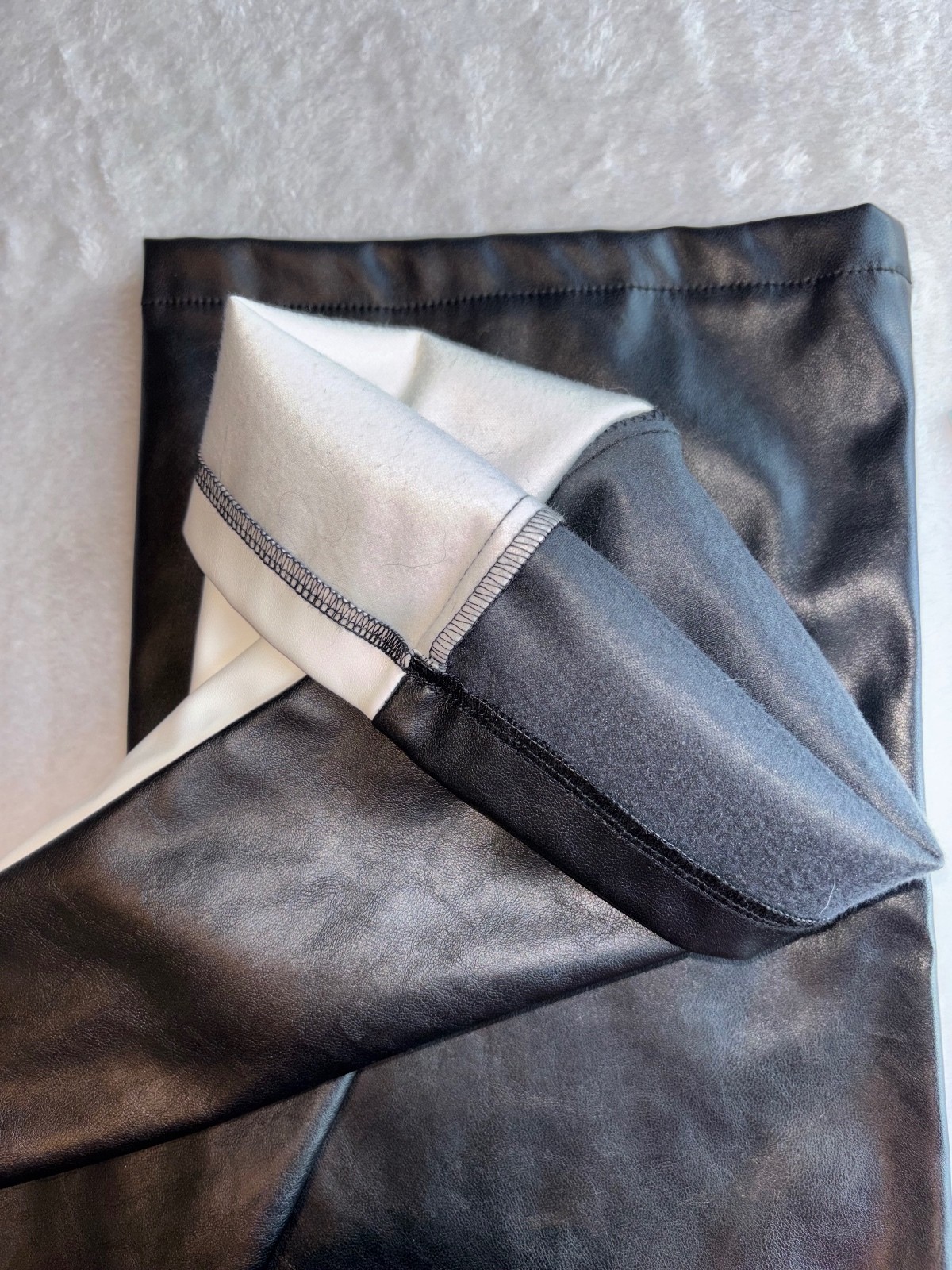 PaperMoon Two Tone Faux Leather Colorblock Pants M