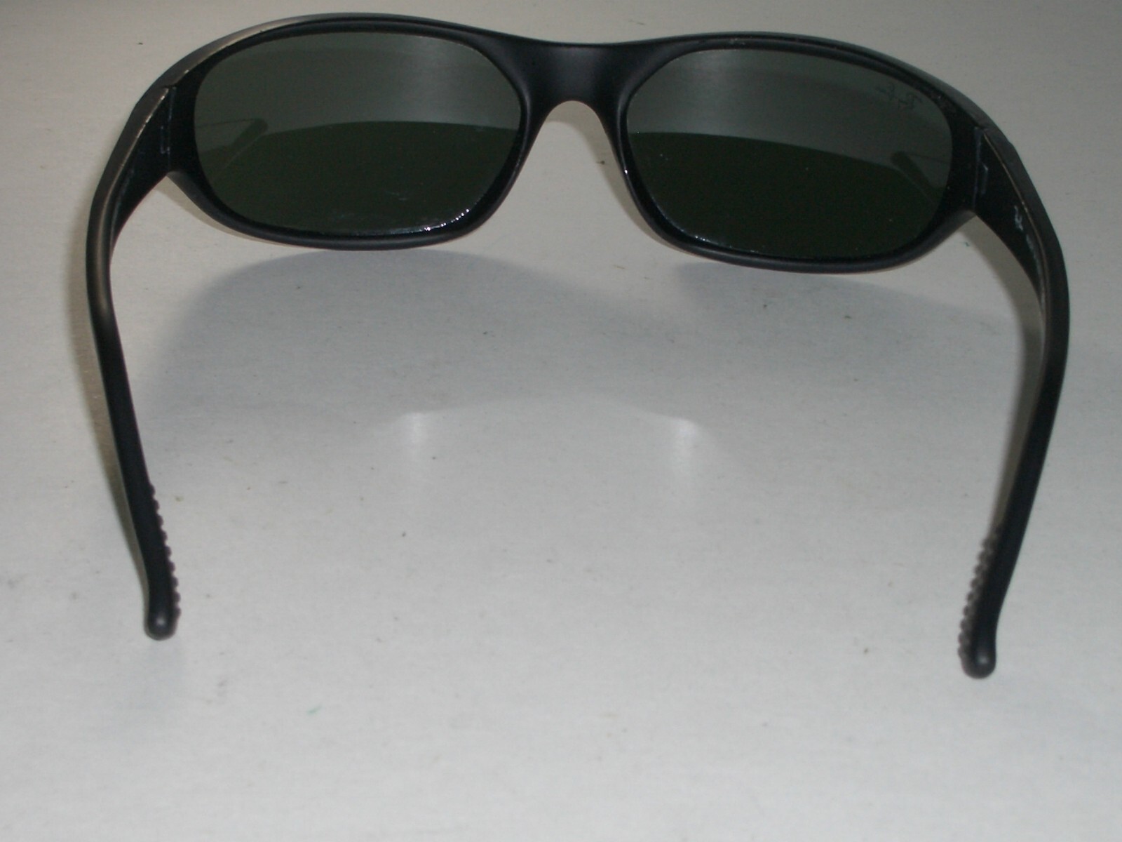RAY-BAN ITALY RB2016 W2578 RUBBERIZED BLACK G15 UV SPORT WRAPS SUNGLASSES w/CASE