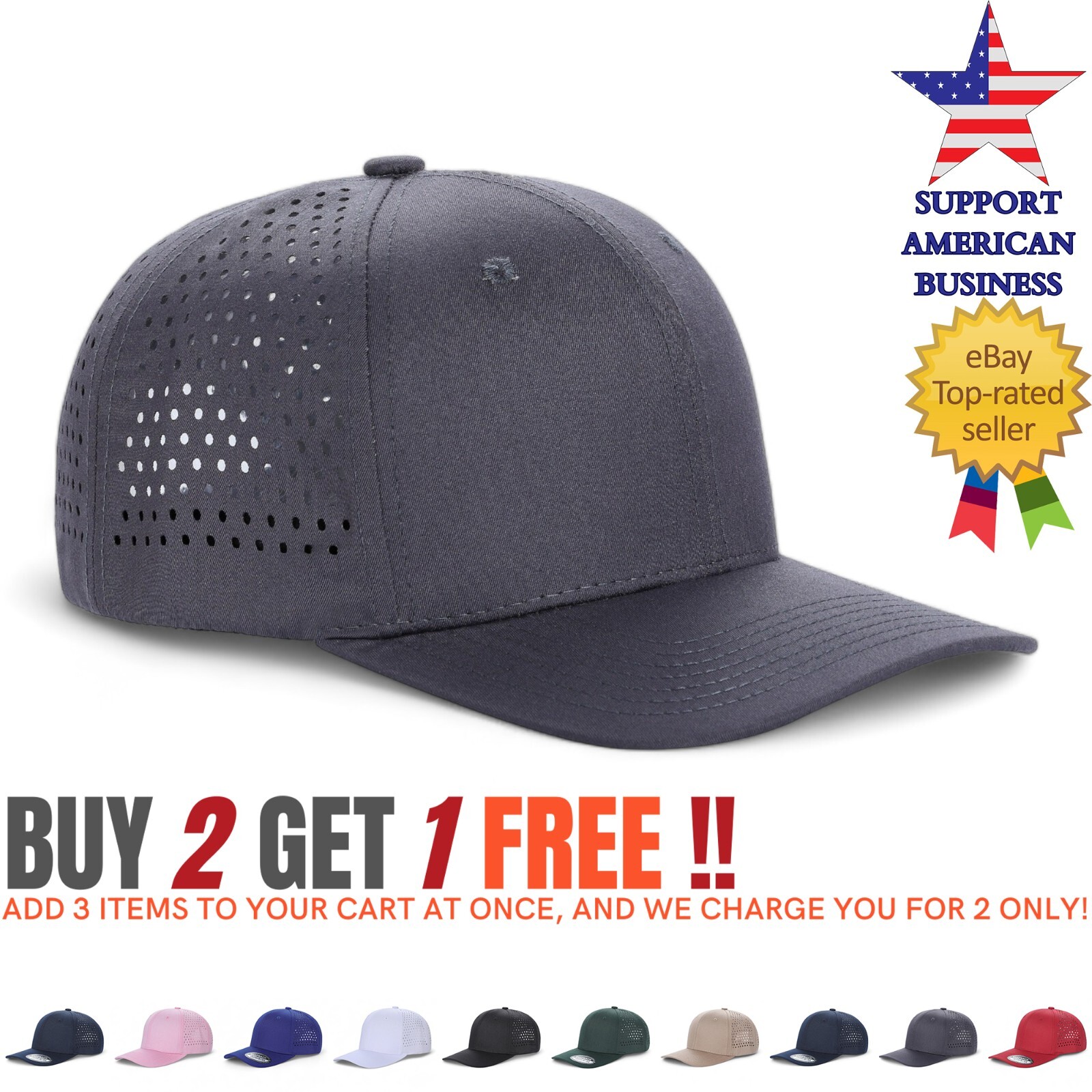 Baseball Cap Snapback Adjustable Mesh Trucker Hat Ball Visor Caps Men Women