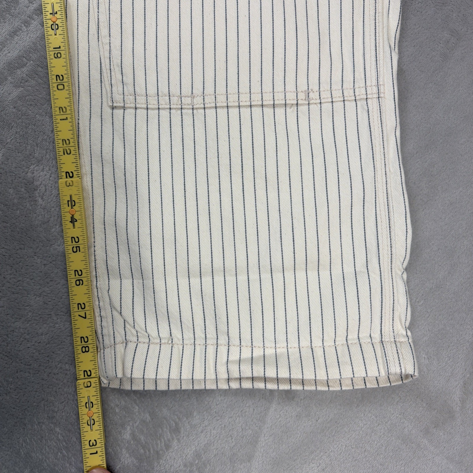 Levi’s 568 Carpenter Jeans Men’s Size 36×30 Hickory Stripe Workwear Loose Fit