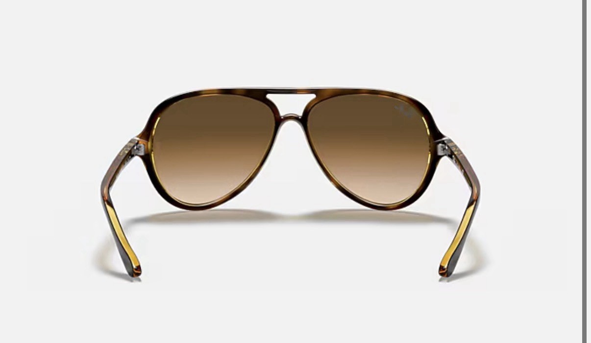Ray-Ban RB4125 710/51 Aviator Sunglasses – Matte Havana