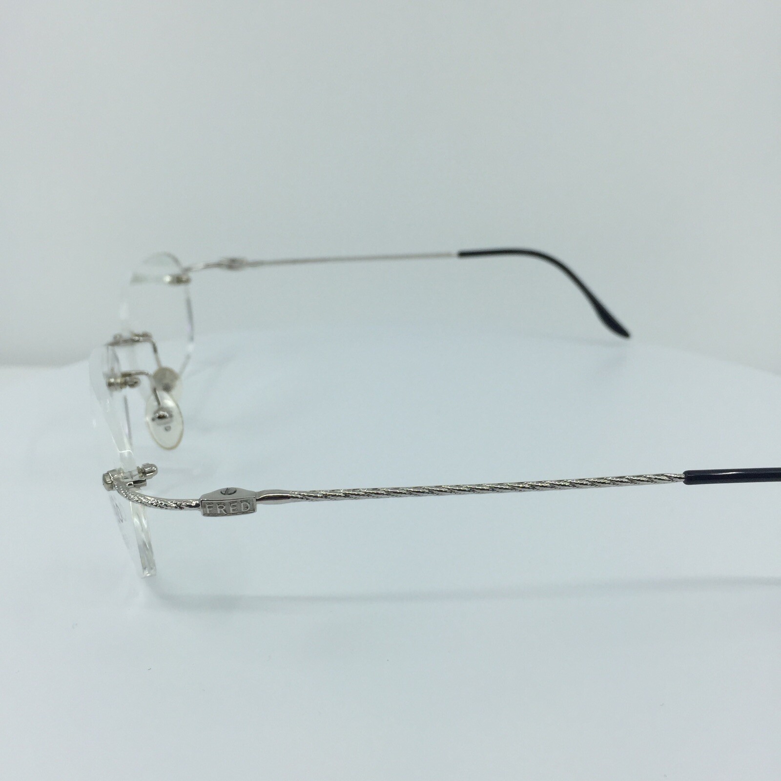 New Authentic FRED Lunettes F10 L01 F3 Eyeglasses C. 002 Platinum 53-19mm France