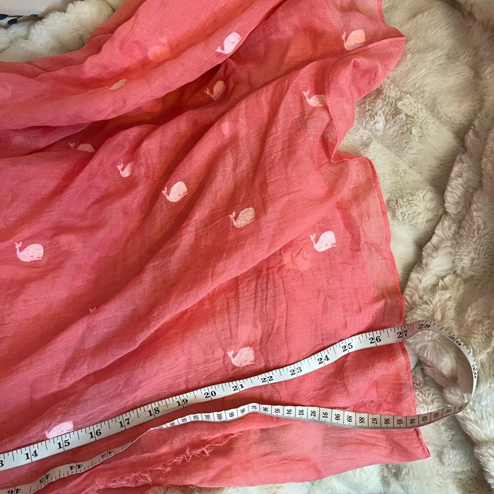 Nautical Preppy Spring Sheer White Whale Long City Coastal Scarf Teacher Classic