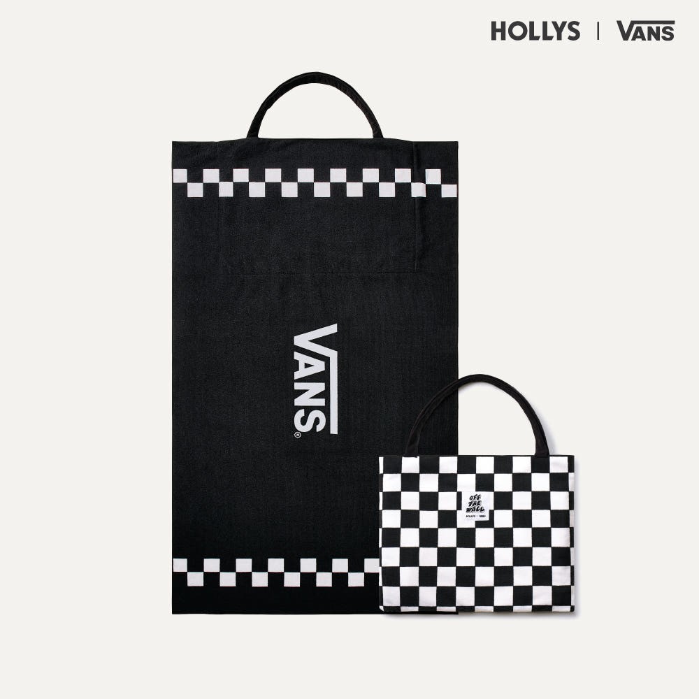Vans x Hollys Coffee 2-in-1 Beach Towel / Tote Bag Korea Limited Edition