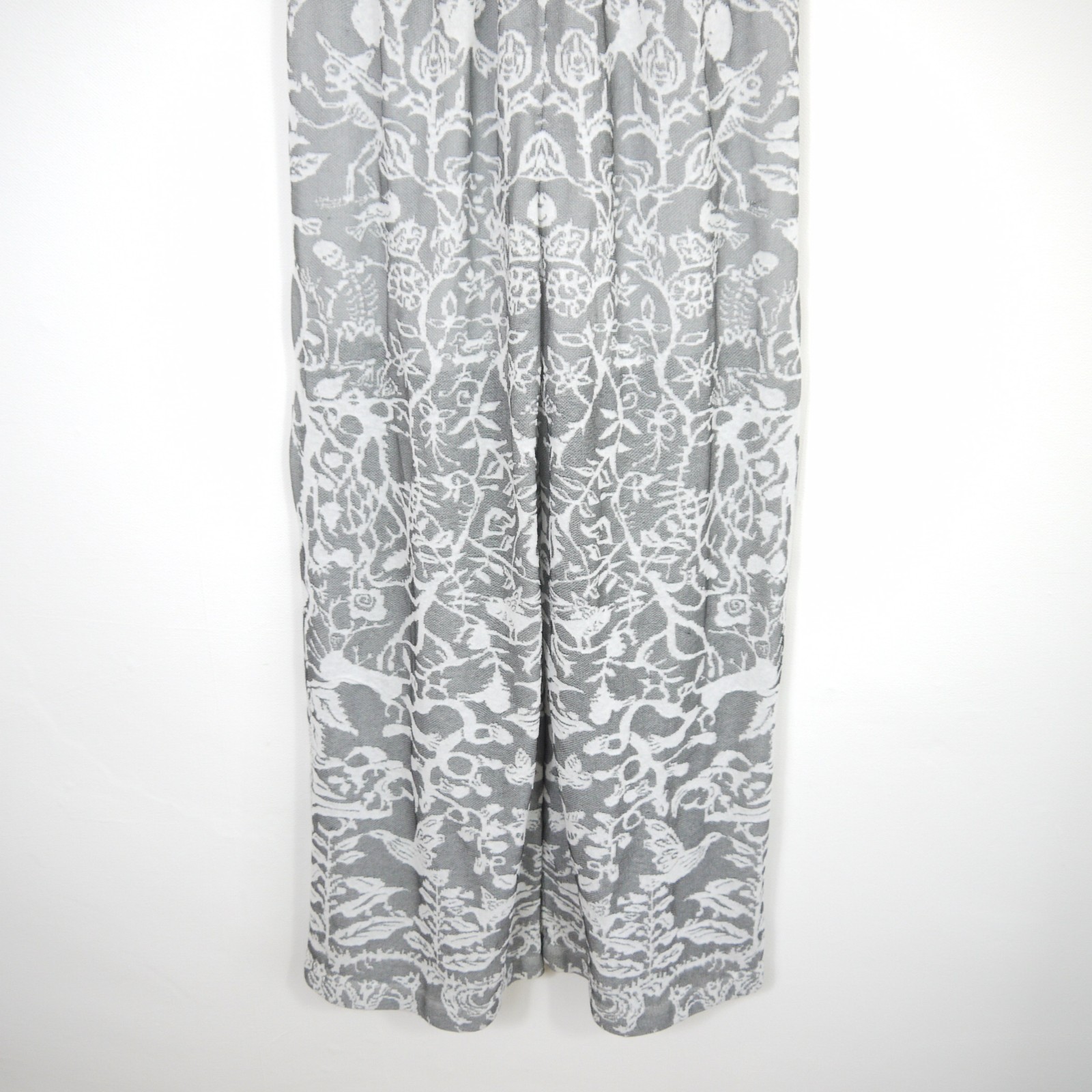 Missoni Jumpuit Grey Wide Leg 2015 Summer RTW Skull Knit Sleeveless Size 10