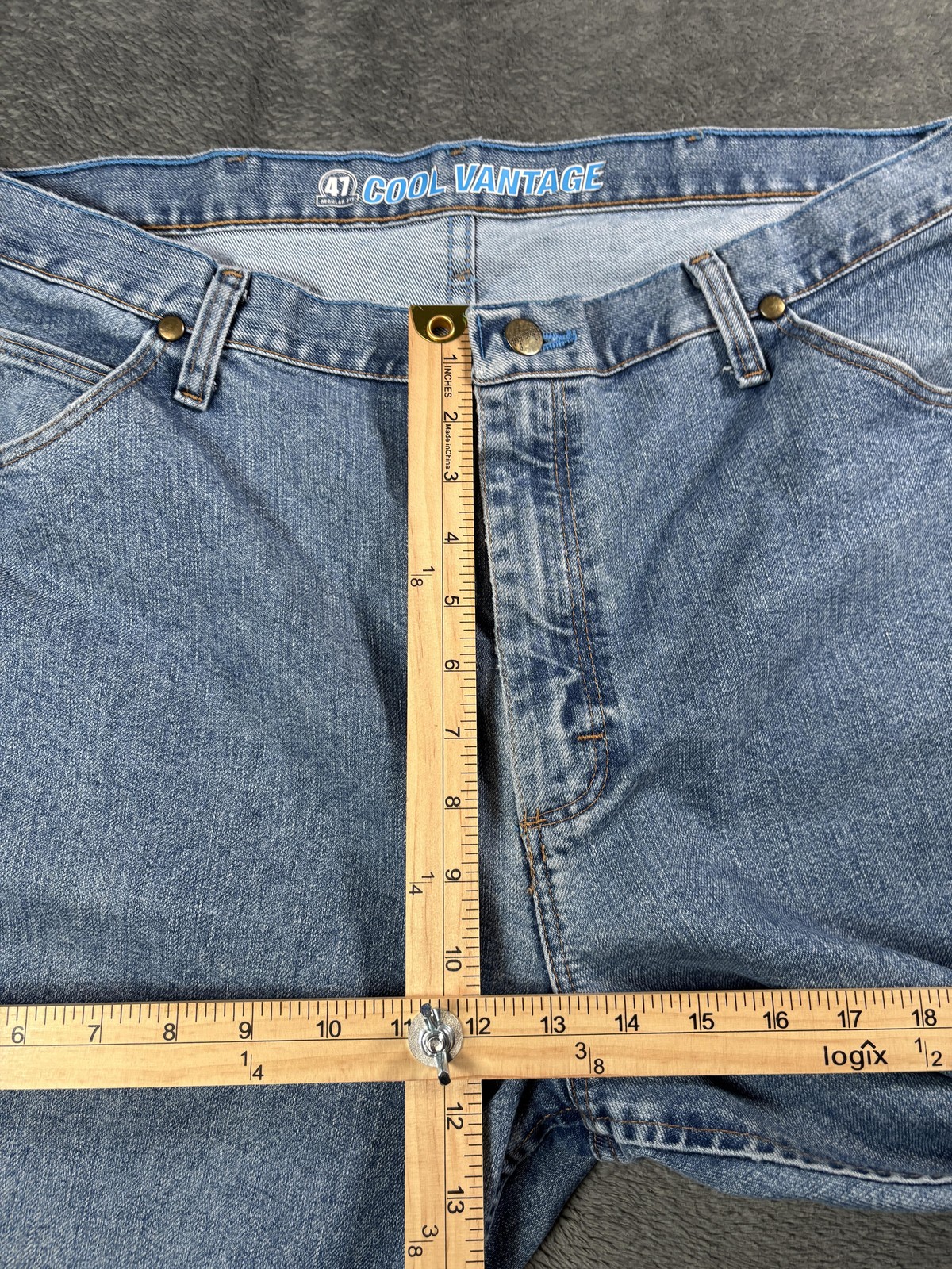 Wrangler Cowboy Cut Jeans Mens 36×36 47MWZ Cool Vantage Blue Regular Fit Western