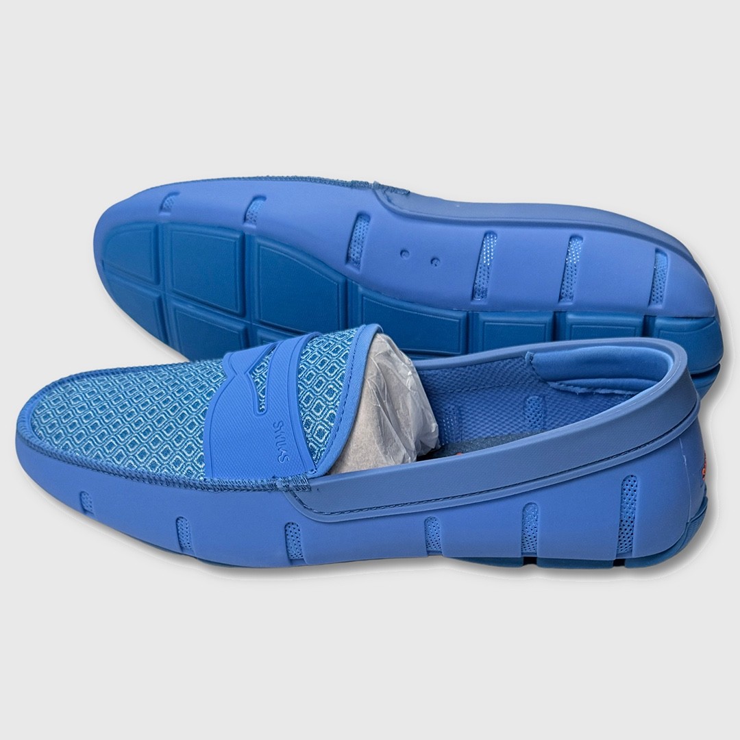 SWIMS Printed Penny Loafer Shoes – NEW Mens Size 9 Sail Blue – #48693-OF