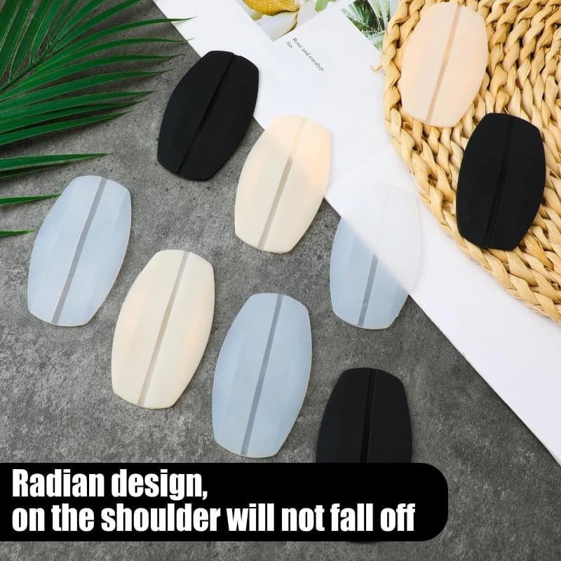 6X Silicone Bra Strap Cushions Holder Non-Slip Shoulder Protectors Rubber Pads