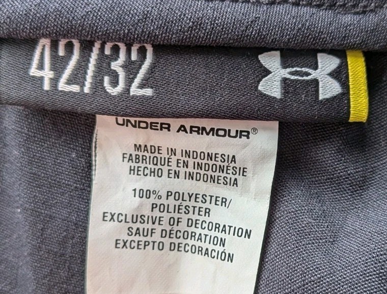 Under Armour Storm Tactical Patrol Pants Men 42×32 Cargo Loose 1265491 Black