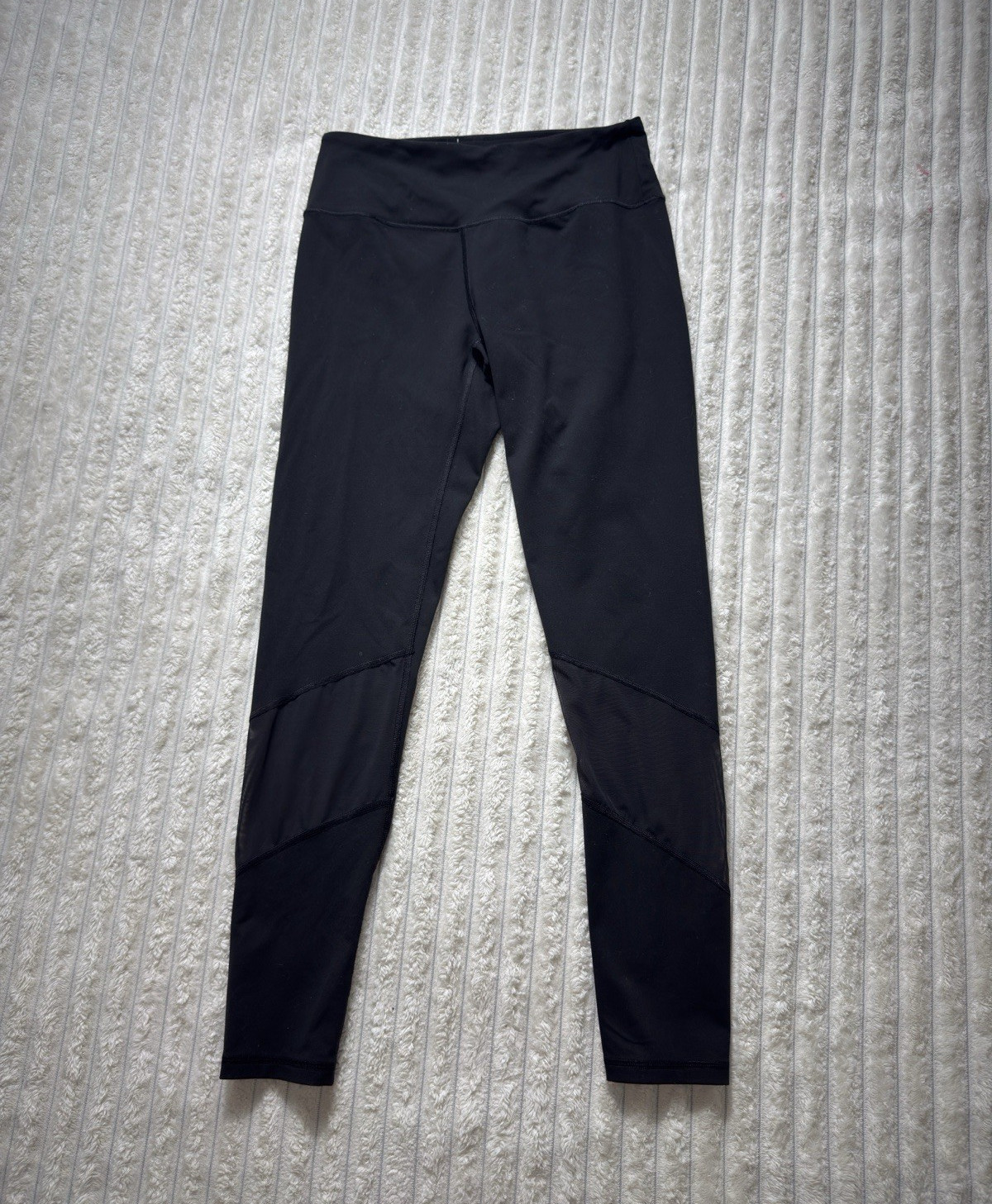 Victoria Sport Knockout Women’s Black Ankle Leggings Size M High Rise Stretch