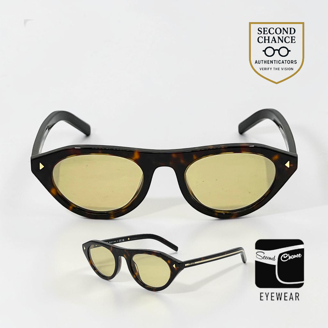 Prada SPR B15 17N-70R Tortoise Sunglasses Unworn Full Kit Made Italy