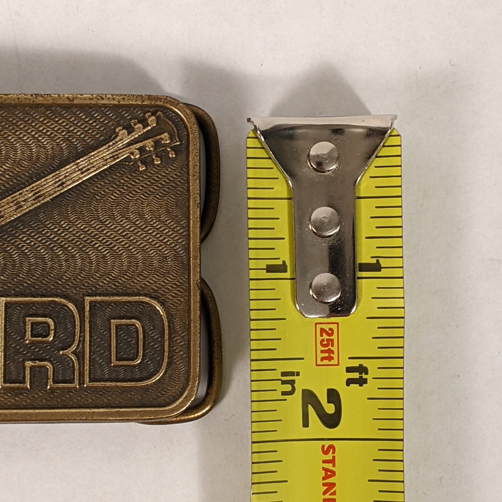 VINTAGE GIBSON RD NORLIN ERA BRASS BELT BUCKLE 1970s Music – Guitars of Quality