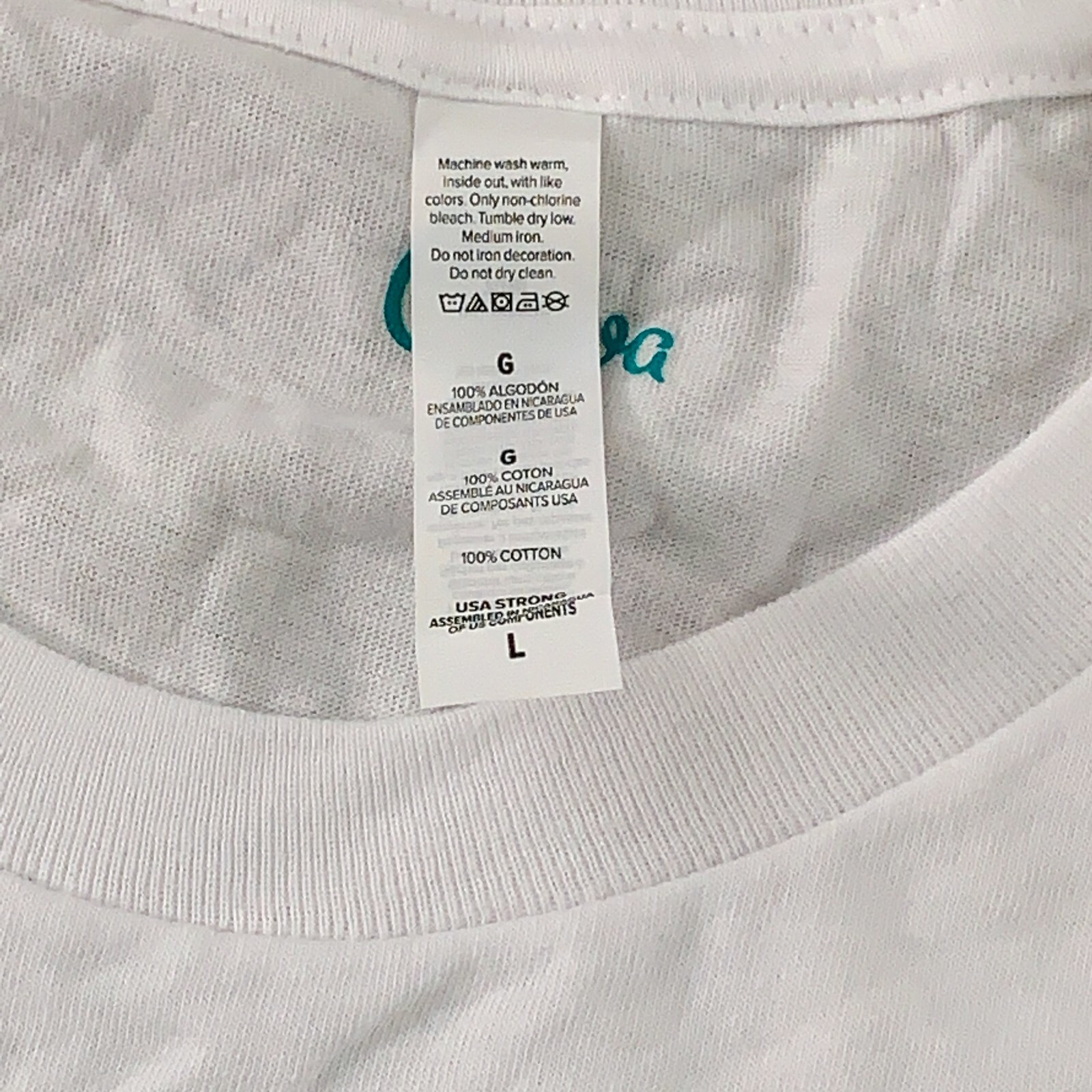 Canva Men’s Size Large White Zia Genetics Gods Gift on Earth Graphic T-Shirt New