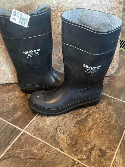 LaCrosse Rubber Boots Men’s Steel Toe Safety USA Mens Size 11 NEW M I/75 C/75