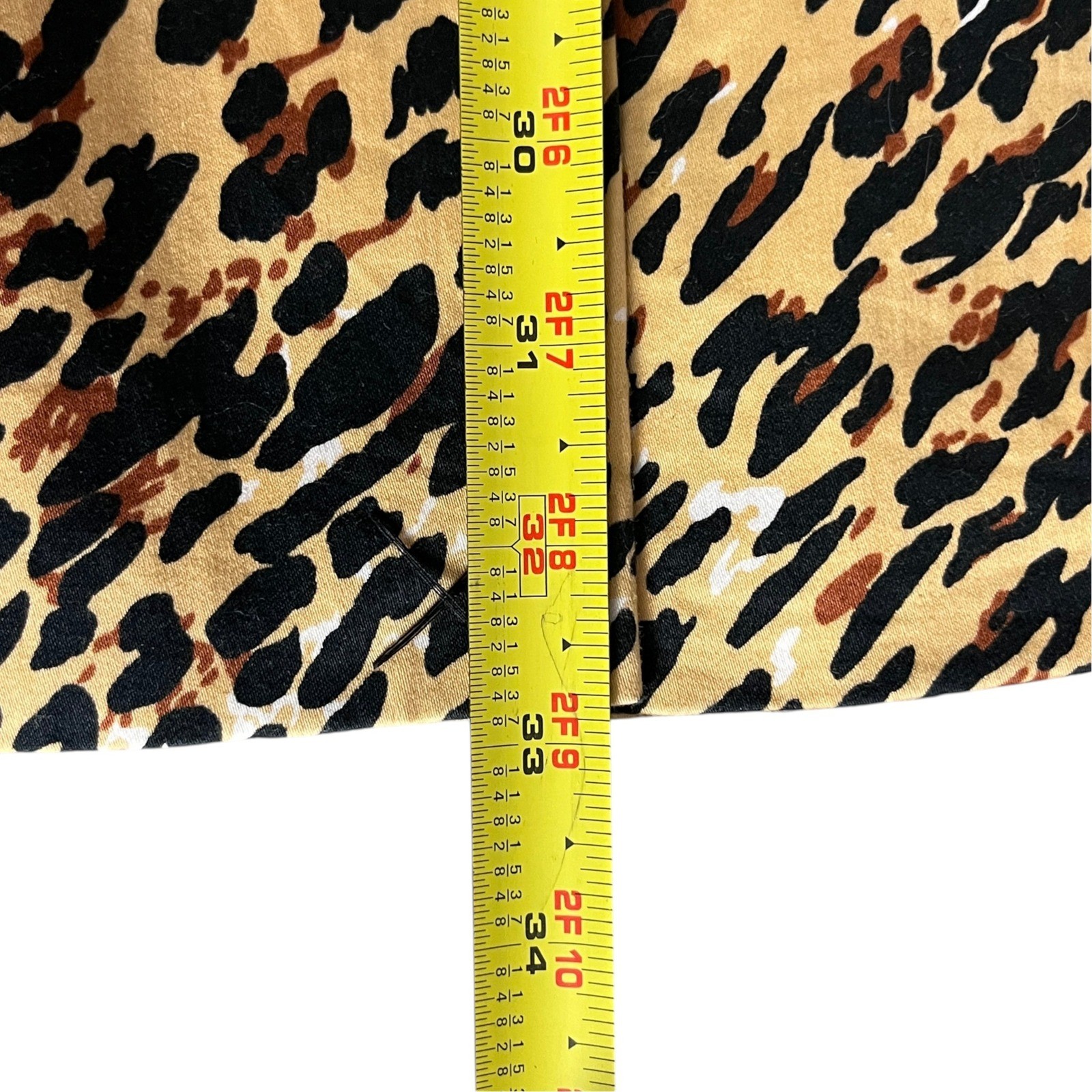 Worthington Stretch Leopard Print Trench Coat Jacket Cheetah Large Mobwife Chic