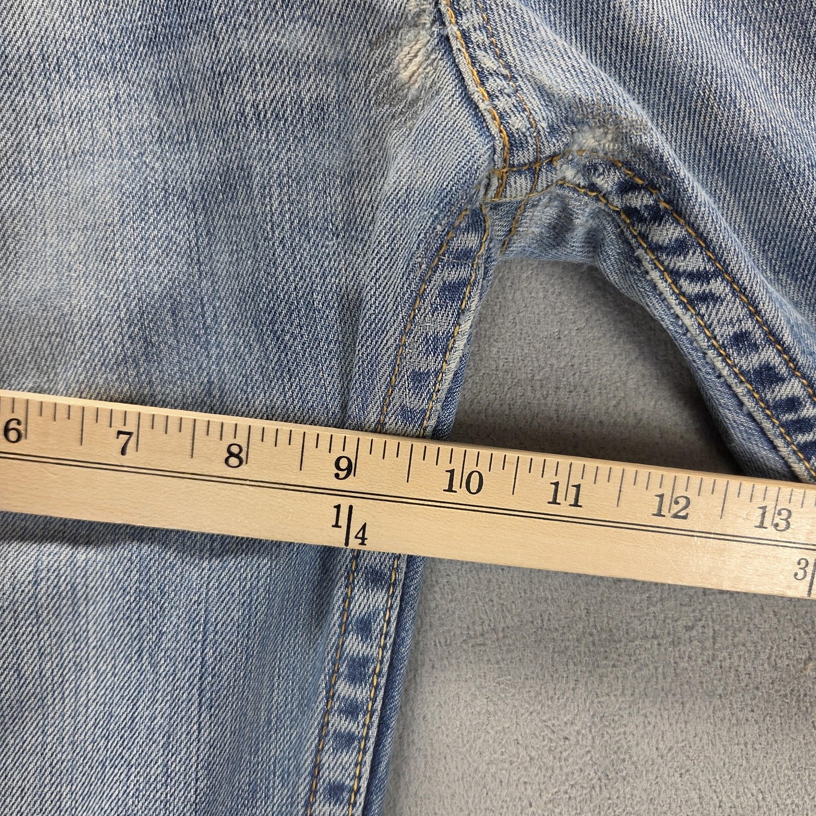 Vintage Levis Engineered Jeans Mens Blue Zip Fly Altered Hem Fits 30×30