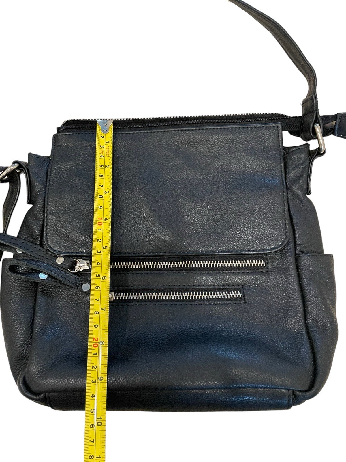 Good American Leather Works Shoulder Bag Leather Purse Black Size 10×11 GUC 👝